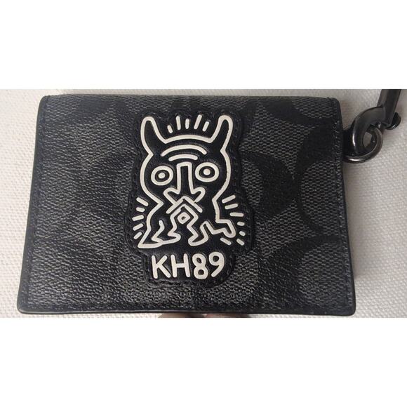 Coach Other - Coach Keith Haring KH89 Monster ID Wallet Lanyard Signature Canvas